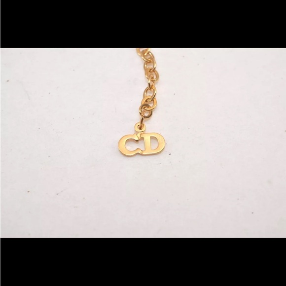 Christian Dior Gold Plated Pendant Necklace EUC - Picture 10 of 11